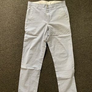 Blue Seer Sucker Pants